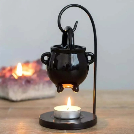 Pot en fomre chaudron de sorcière Brûleur d'huiles essentielles