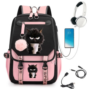 Model 6 Sac à dos Gothic Chic Rigolo Chat Grognon