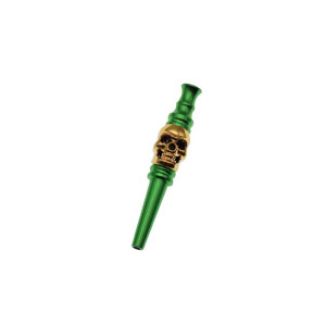 Embouts de Narguilé Tête de Mort couleur vert