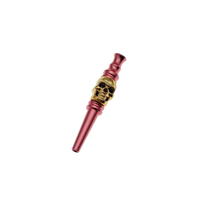 Embouts de Narguilé Tête de Mort couleur rose