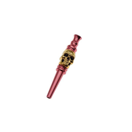 Embouts de Narguilé Tête de Mort couleur rose