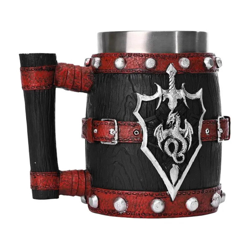 détails du du Mug Viking Mystique des Dragons couleur noir