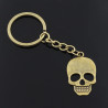 Cuivre Porte-clés Tête de Mort Métal Skull Plat