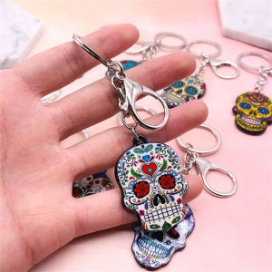 Model 1 Porte-clés Tête de Mort Crânes Mexicains