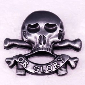 Broche Tête de mort Death or Glory - La Mort ou la Gloire