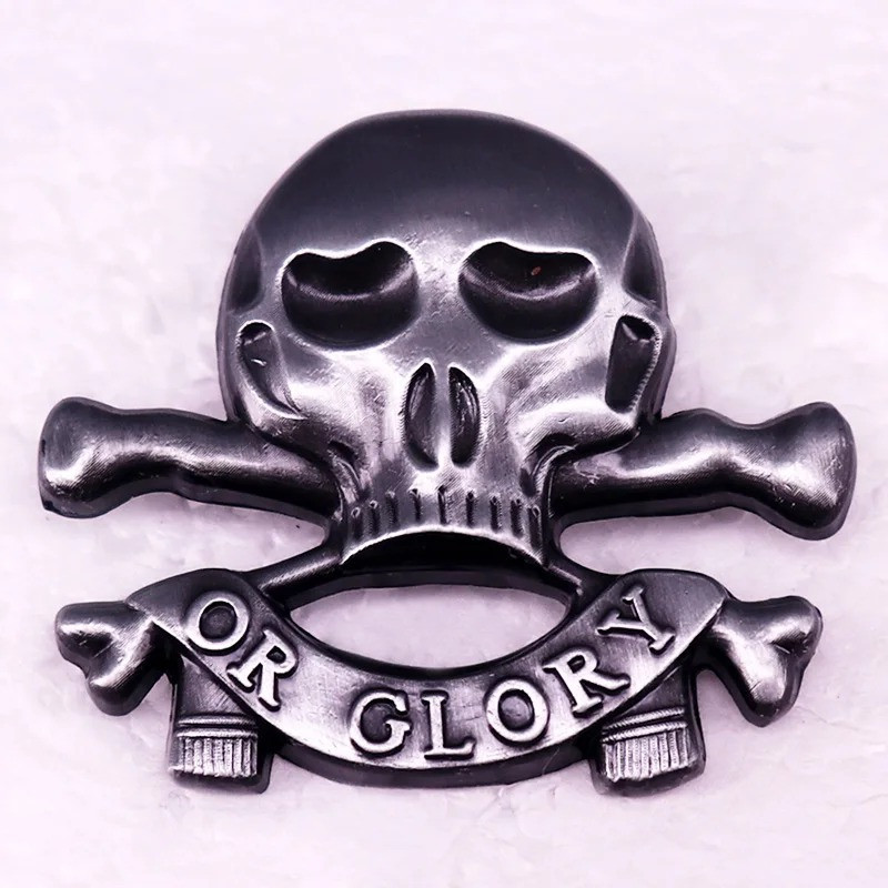 Broche Tête de mort Death or Glory - La Mort ou la Gloire