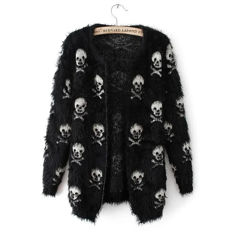 Gilet Tête de Mort Skulls au Charme Sombre couleur noir
