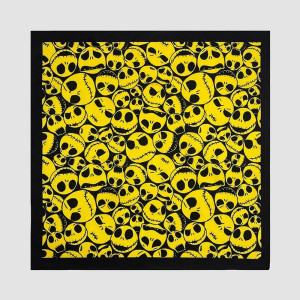 Bandana Crânes Jaunes et Noirs - Style Fun et Expressif