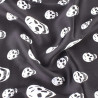 Détails Design Foulard Tête de Mort Duo Noir et Blanc Élégance couleur noir