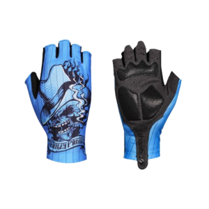 Gants de Cycliste Tête de Mort CowBoy Couleur bleu