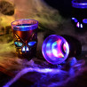 Détails des Verres Tête de Mort Lumineux couleur violet