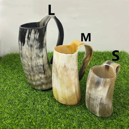 Chope Viking Ethnique en Corne - 3 tailles au choix