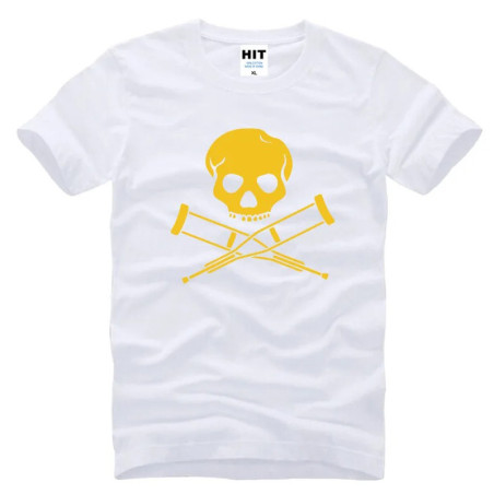 T-shirt Tête de Mort avec Béquilles Modèle 4