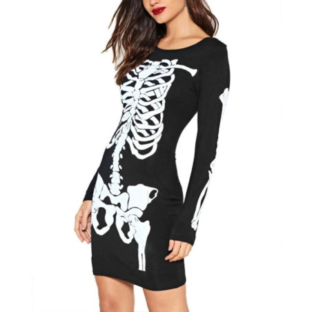 Robe Tête de Mort Éclat Nocturne