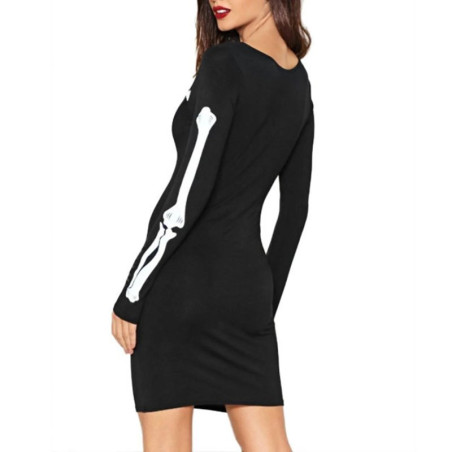 Vue Arrière de la Robe Tête de Mort Éclat Nocturne