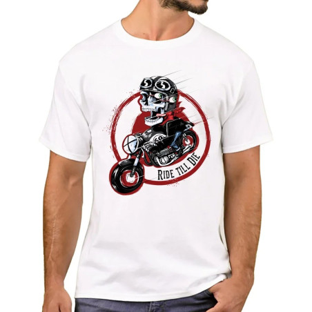 T-shirt Tête de Mort Motard - Chevauchée Insoumise
