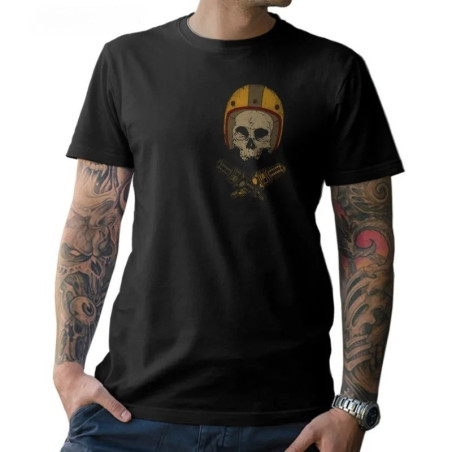 T-shirt Tête de Mort Biker - Héritage Rebelle