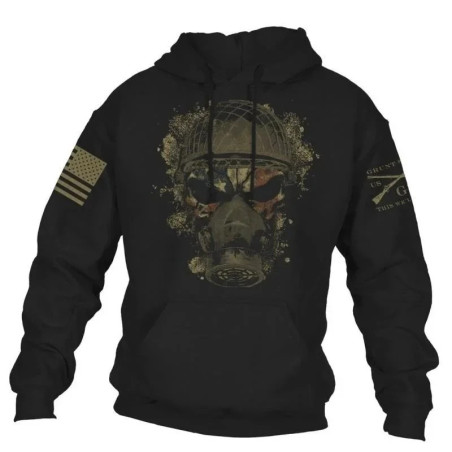 Sweat Tête de Mort Soldat US couleur noir