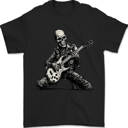 T-shirt Tête de Mort Rock au Riff de l'Au-Delà