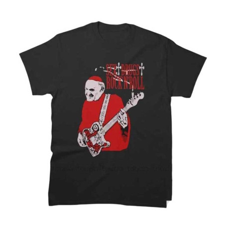 T-shirt Rock 'Pape du Rock' Sex Drugs and Rock N Roll