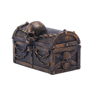 Boîte de rangement Tête de Mort  Couleur Marron