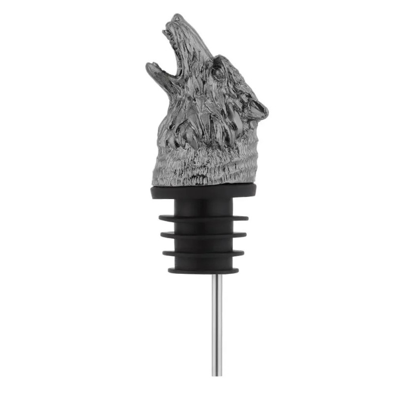 Bouchon Tête de Loup Hurlant Couleur Argent