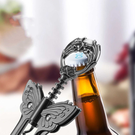Avant Ouvre-bouteille Papillon Gothique