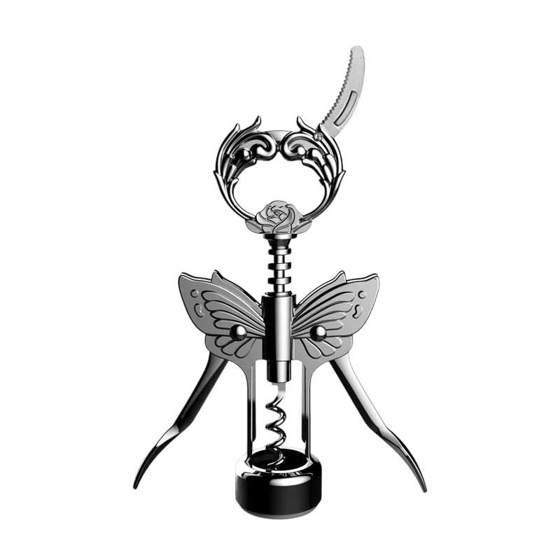 Ouvre-bouteille Papillon Gothique Couleur Argent