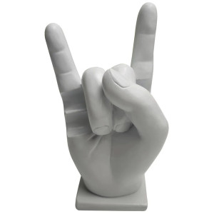 Support de baguettes de batterie Heavy Metal Horn Couleur Blanc