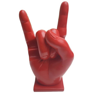 Support de baguettes de batterie Heavy Metal Horn Couleur Rouge