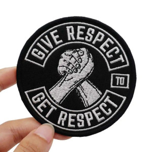 Patch Brodé 'Give Respect - Get Respect' - a coudre