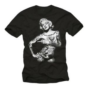 T-shirt Rock Pin Up 'Tattoo Marilyn'