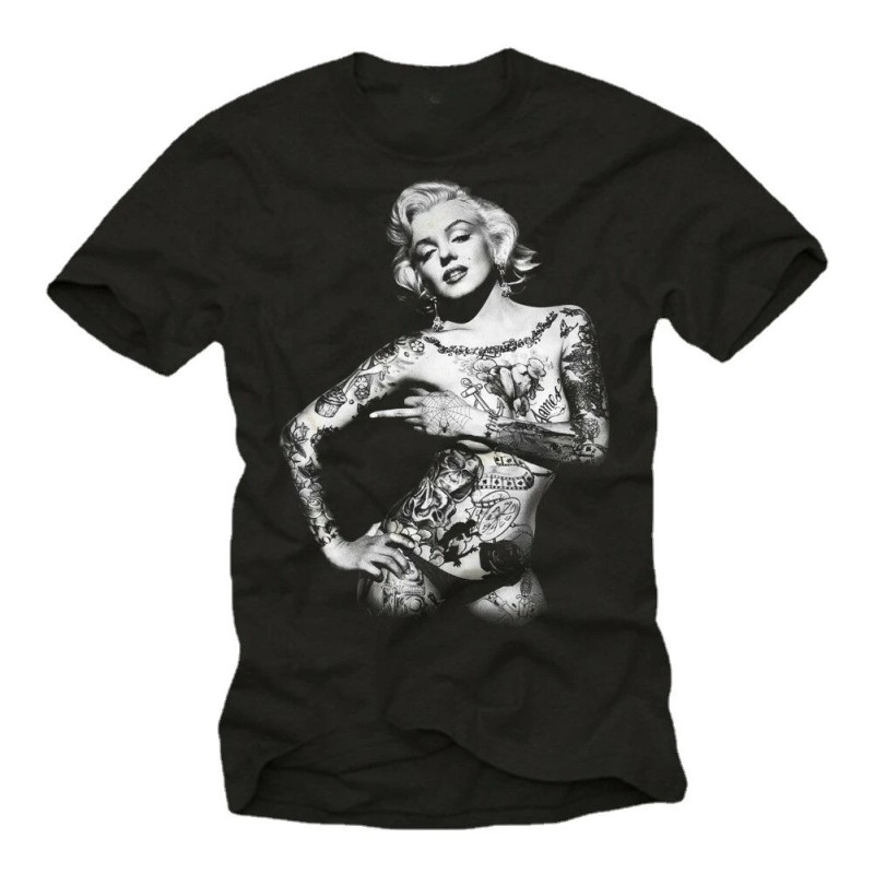 T-shirt Rock Pin Up 'Tattoo Marilyn'
