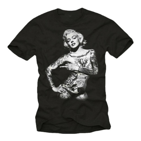 T-shirt Rock Pin Up 'Tattoo Marilyn'
