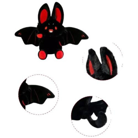étails de la Peluche Chauve-Souris Petit Démon Goth