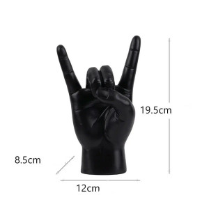Statuette Heavy Metal Horns Couleurs Dark - main droite