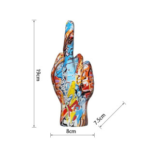 Dimensions de la Statuette Décorative 'Fuck You' Style Graffiti