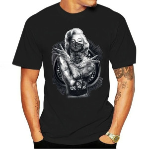 T-shirt Rock Reine Rebelle Tatouée couleur noir