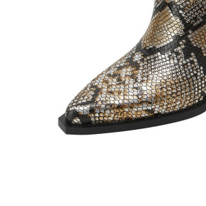 Vue pointe des Bottes Western Python 'Audace Sauvage'