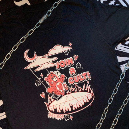 Vue détaillée du T-shirt Gothique Join a Cult