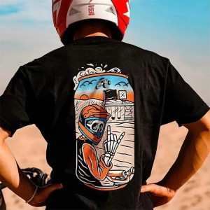 T-shirt Tête de Mort 'Ride Libre dans le Désert'
