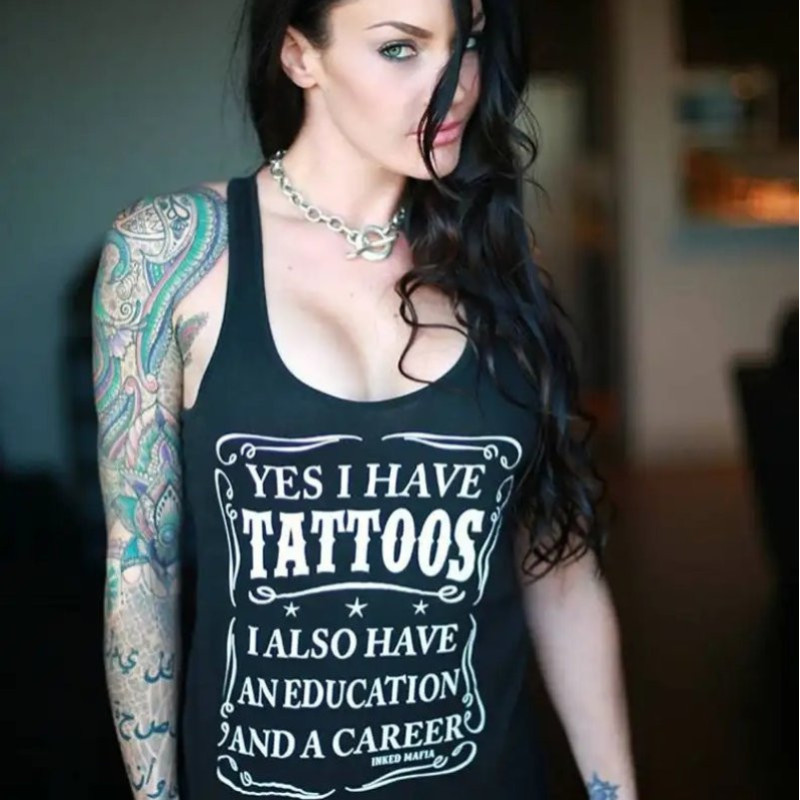 Débardeur Tattoo 'Yes I Have Tattoos - Inked Pride'