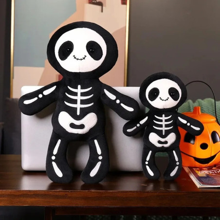 Différentes tailles de la Peluche Tête de Mort Squelette Enchanteur