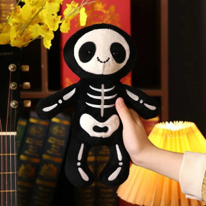 Peluche Tête de Mort Squelette Enchanteur