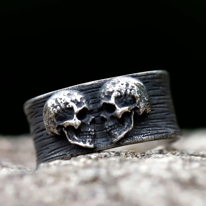 Bague Tête de Mort Union Sombre
