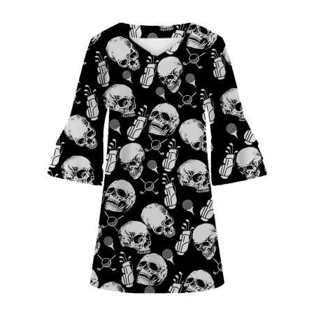 Détails de la Robe Tête de Mort Esprit Rebelle