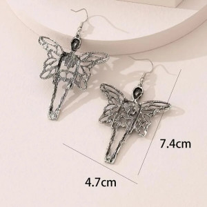 Tailles des Boucles d'Oreilles Fée Gothique - Amour Squelettique