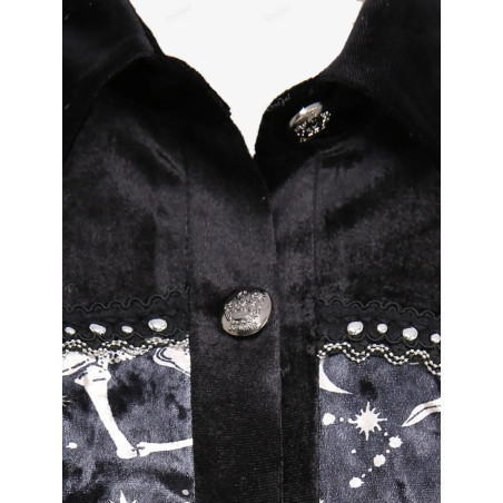 Vue pointrine Robe Gothique Solaire Nocturne