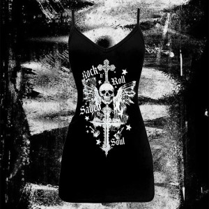 Robe Tête de Mort 'Sauveur Rock'n'Roll'