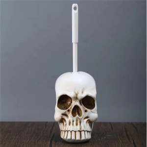 Porte-brosse de toilette tête de mort
